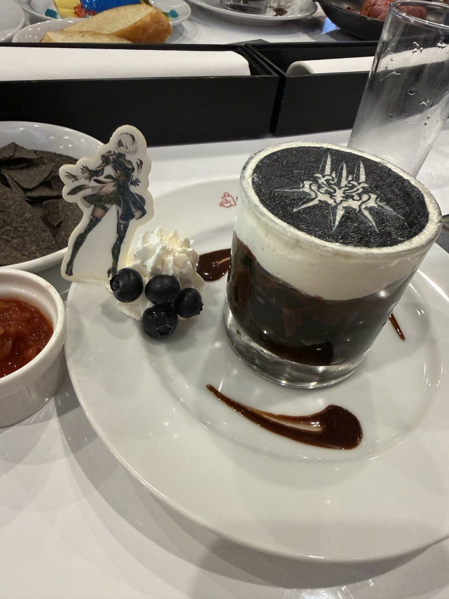 Figuredelight's tweet photo. Went to the cafe today it was fun I liked the food choices I got I’d definitely go again #squareenix #squareenixcafe https://t.co/ximBbBsPP9