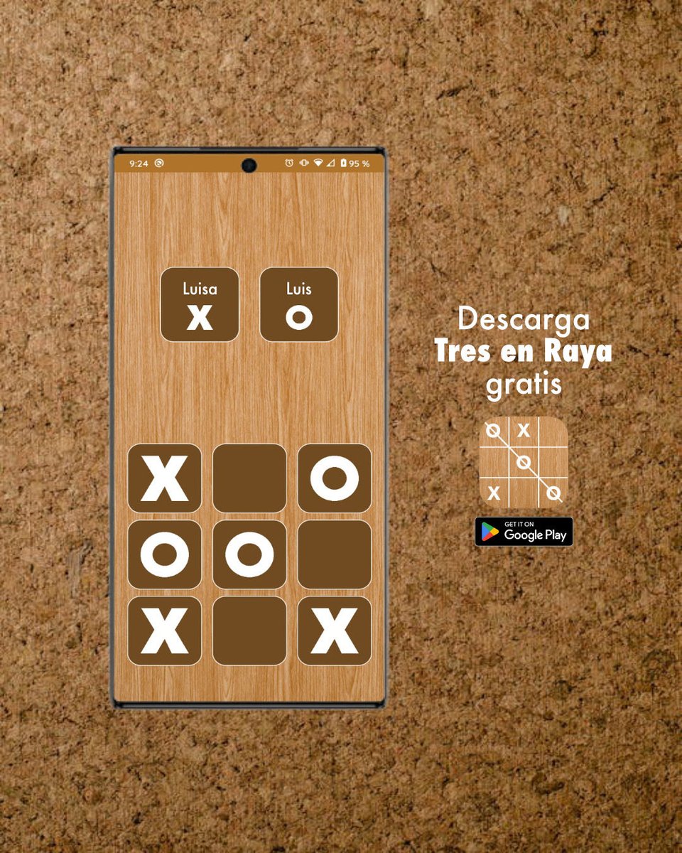 timetoapps's tweet photo. 🟤 El clásico Tres en Raya ahora en tu celular, descarga GRATIS la app y juega con alguien más, pulsa este enlace: https://t.co/sQa2ciPHBC  

#tictactoe #tresenraya #app #tresenlinea #michi #triki #gato #aplicacion #aplicaciones #playstore #México #Paraguay https://t.co/bdjD1bDZ4g