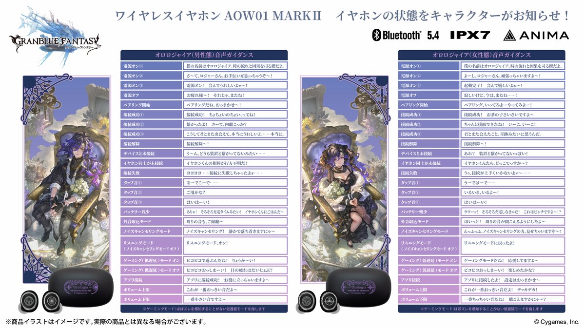 onkyodav's tweet photo. 王道スマホRPG『グランブルーファンタジー』
新規録り下ろしボイス搭載ワイヤレスイヤホン登場！！
明日7/1 11:30より通販サイト「ONKYO DIRECT」、秋葉原店舗「＃音アニ 1号店 」にて受注受付スタート！
https://t.co/nmijjMyVOQ

⚙️オロロジャイア（男性態）モデル　CV：#日野聡 さん
⚙️オロロジャイア（女性態）モデル　CV：#徳井青空 さん
✅「最新機種AOW01 MARKⅡ」 ノイズキャンセリング＆ゲームモード搭載
✅「音声ガイダンス」 各24ワード搭載
✅「受注期間」7月1日（水）11：30～8月21日（金）15：00
✅「ワイヤレス充電器」同時販売スタート
✅「展示・試聴・ボイス確認・店頭受注受付・グッズ店頭販売」秋葉原店舗 #音アニ 1号店
https://t.co/aQQso3sAFw
#グラブル