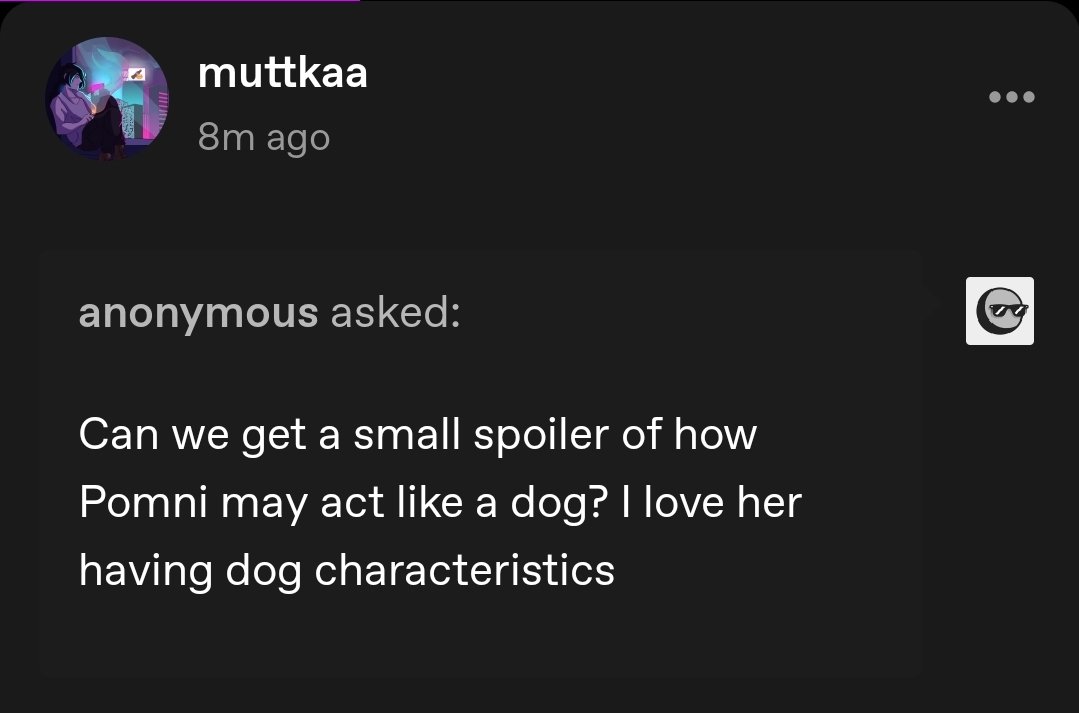 kaimaidog's tweet photo. An ask post I received on my Tumblr based on my ragapom fanfic "Red Hot Needle"

Read it here!
https://t.co/MjKuWk6zGF

Come get your dog, Rags

#ragapom #jesterdoll #buttonblossom #pomni #ragatha #tadc https://t.co/Sx7TjGMnfG