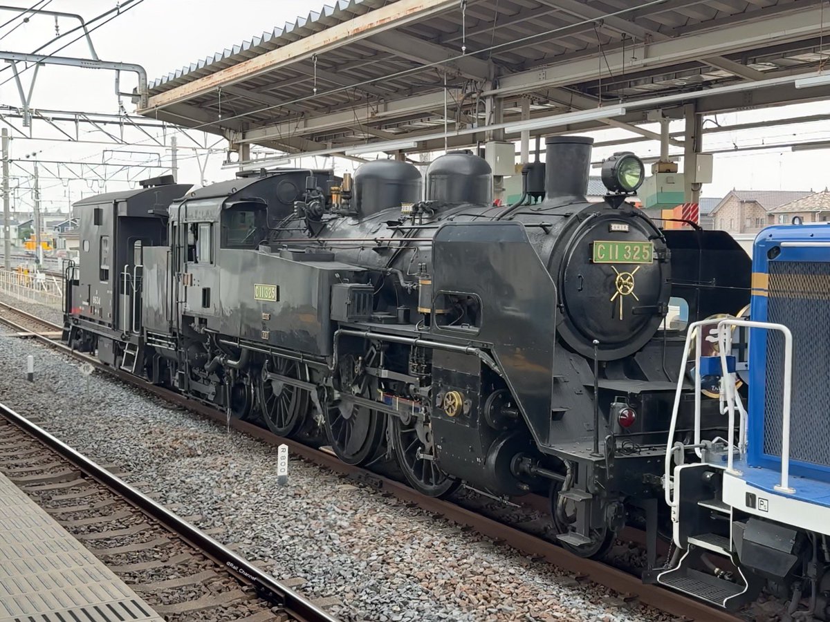 Rail_Channel's tweet photo. 2026.6.30  SL大樹「土津」の運用を終えたC11 325が南栗橋へ回送(試運転から本番まで下今市〜会津若松を8往復)

DE10 1109[今]+C11 325[今]+ヨ8634

#DE10 #C11 #20400型 #21444F #08系 #半蔵門線 https://t.co/MGVLzR6bCh