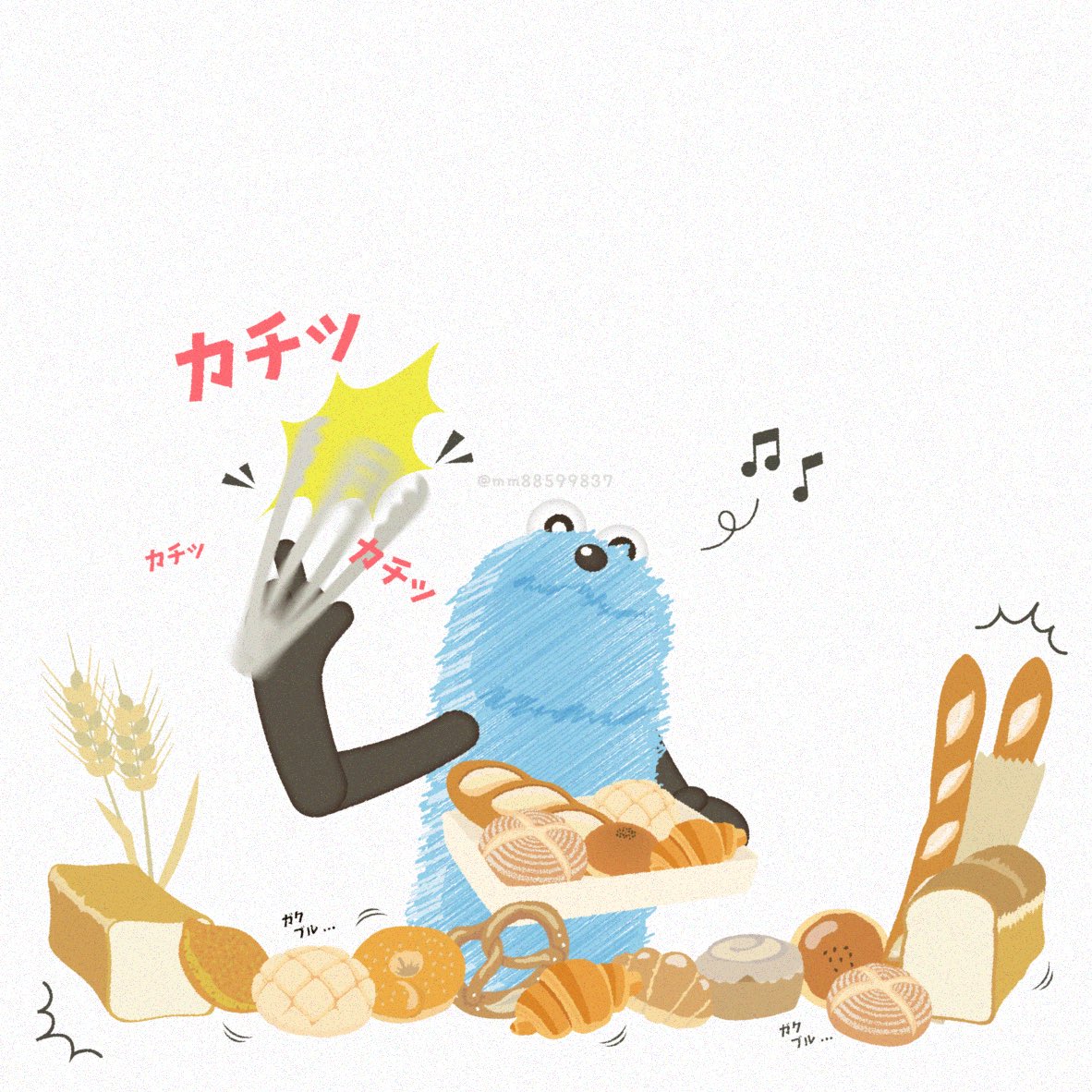 mm88599837's tweet photo. トングでパンを威嚇するスンスン https://t.co/9d5elks3DD