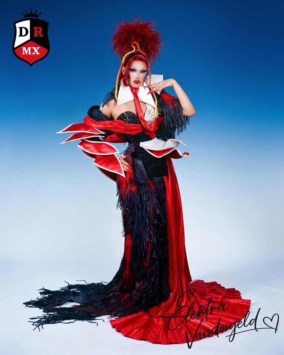 DragBasee's tweet photo. Elektra Vandergeld stuns in her 'Promo look' for Drag Race México: Latina Royale. https://t.co/wnwuk9DbDz