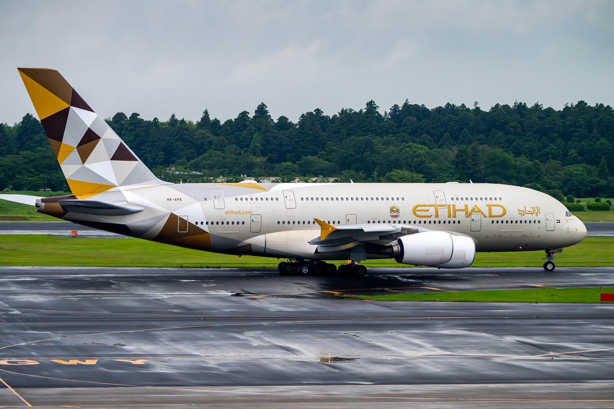 エティハド航空 Airbus A380-861 A6-APE #成田空港 #naritaairport #etihad