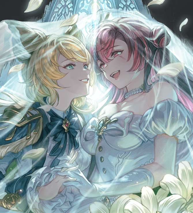 Lysts_Sin's tweet photo. just gal pals getting friend-married https://t.co/IagYrKqdm9