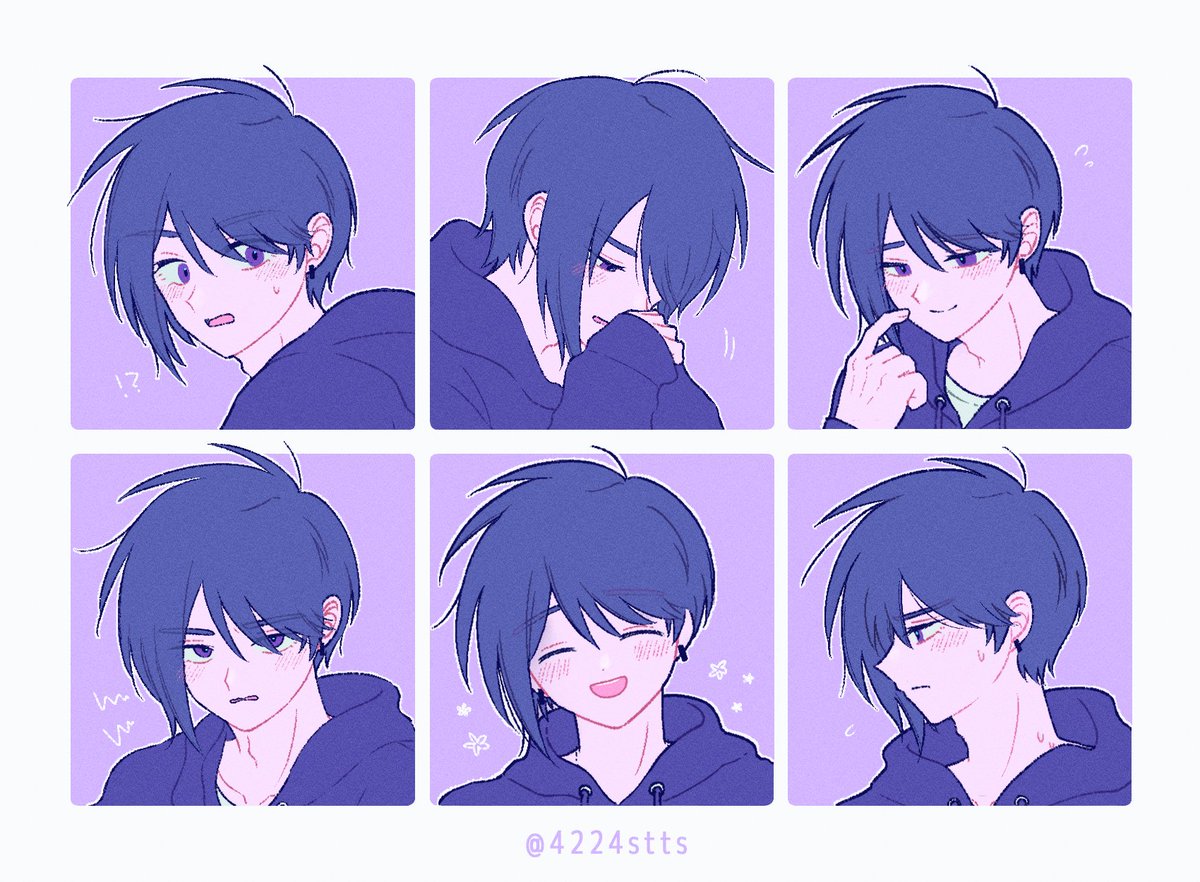 4224stts's tweet photo. #今月描いた絵をさらそう 
今月はバストアップ練習月間だった～ https://t.co/Ba72AO32pL