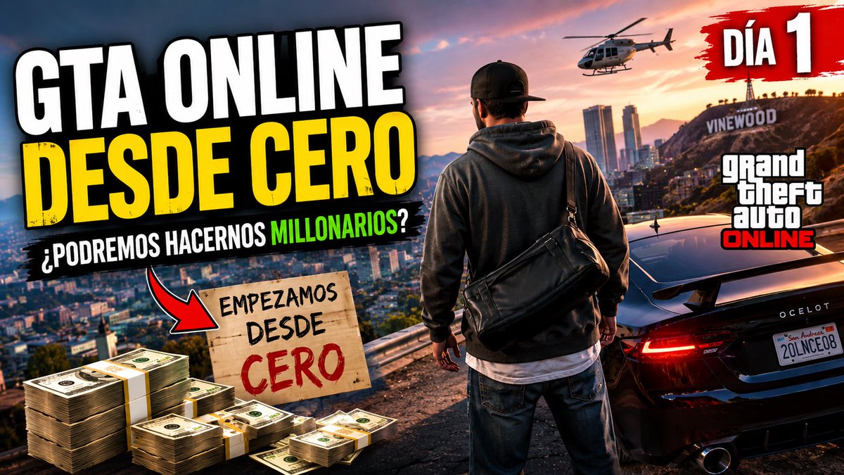 jimmydstv's tweet photo. 🚨 ¡EMPEZAMOS UNA NUEVA AVENTURA!

Empiezo una serie de GTA Online desde cero. Sin dinero, sin propiedades y con un único objetivo: llegar a ser millonario. 💰

🎥 Vídeo completo aquí 👇
🔗 https://t.co/RdcZ4W9Suw

#GTAOnline #GTAV #Gaming #YouTube #JimmyDS https://t.co/nQeLlxbtlc