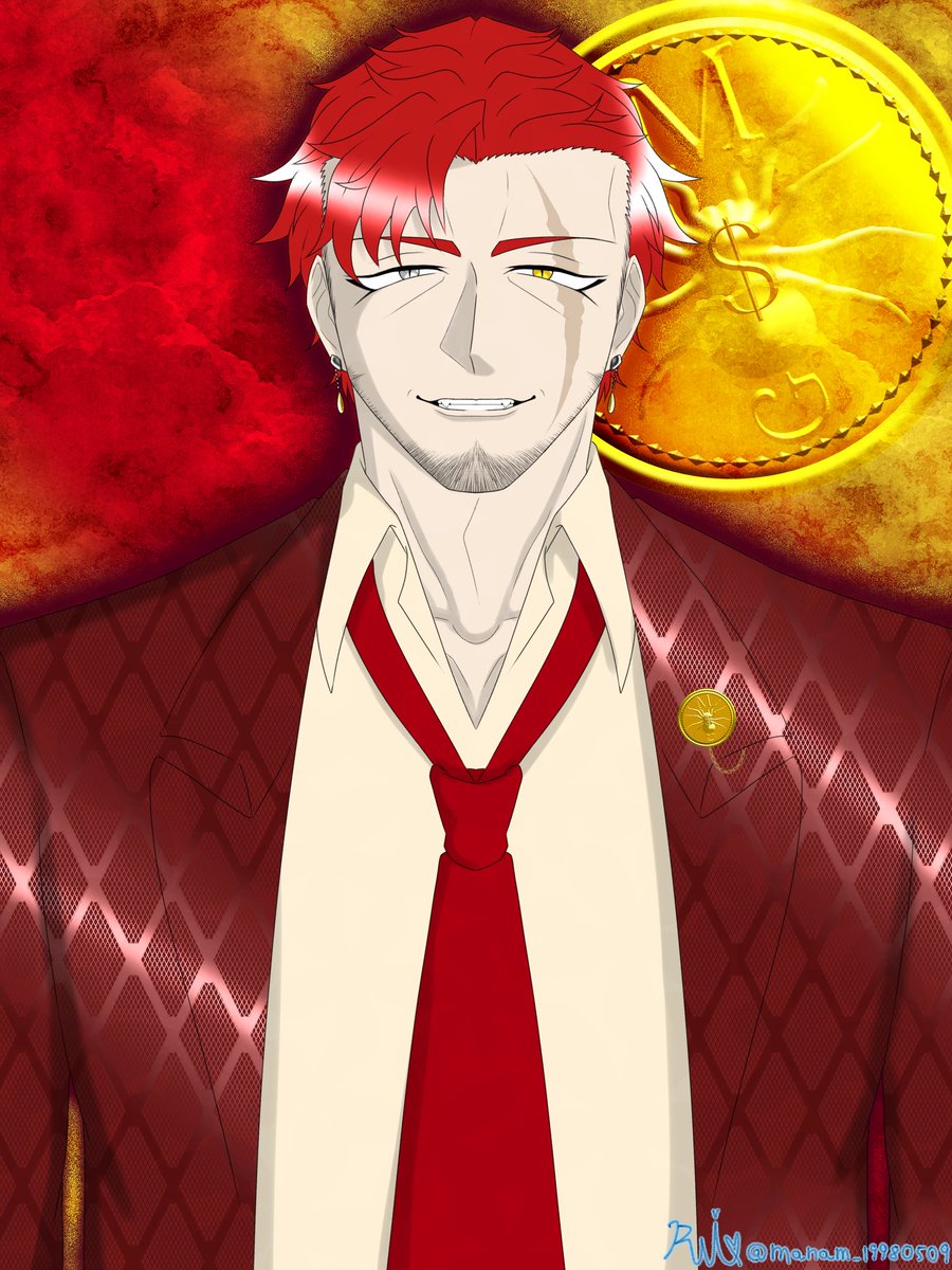 manami_19980509's tweet photo. #おじさんのイラストだけで興味を持ってくれる方へ届け 
2次元の好み偏ってるせいで同じ顔面のおっさん製造機ですがw https://t.co/KsDFtOeVmS