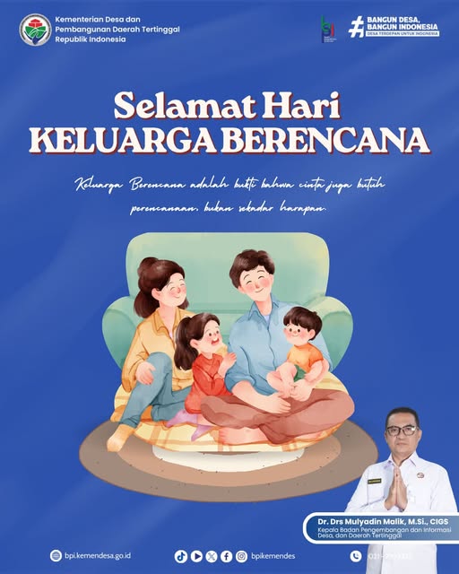 bpikemendes's tweet photo. Hari Keluarga Berencana (KB) Nasional diperingati setiap tanggal 29 Juni di Indonesia. Momen ini bertepatan dengan peringatan Hari Keluarga Nasional (Harganas) yang sekaligus menjadi tonggak dimulainya Gerakan KB Nasional pada tahun 1970. https://t.co/uOgOLTGMDc