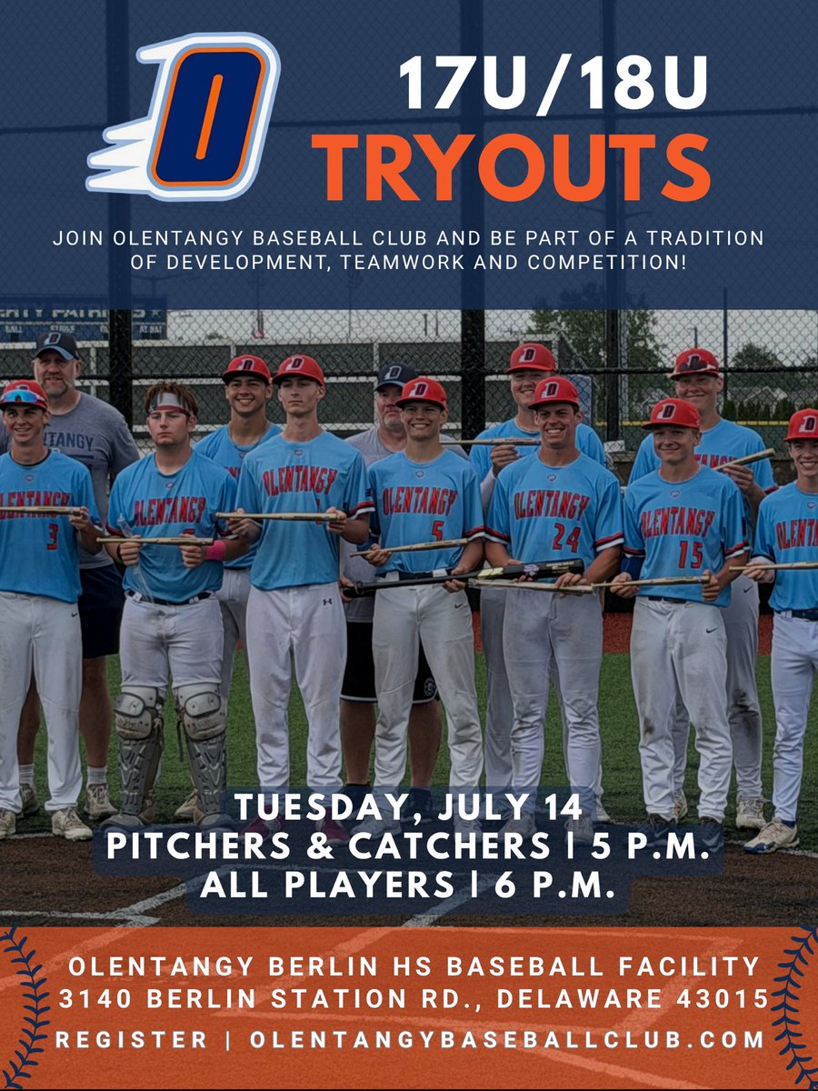 OBC_baseball's tweet photo. Tryouts just announced! Get signed up on our website and we will see you there! https://t.co/hDyOnQJOgN