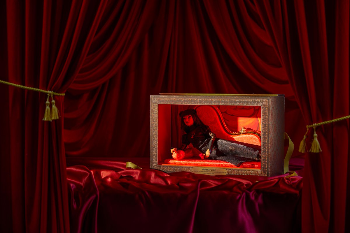 DisneyParks's tweet photo. A spirited new limited edition doll arrives July 6 👻 The Werecat Lady from Haunted Mansion is being brought to life in doll form 🖤 https://t.co/GtavjQeCcQ https://t.co/15n2CumgZJ