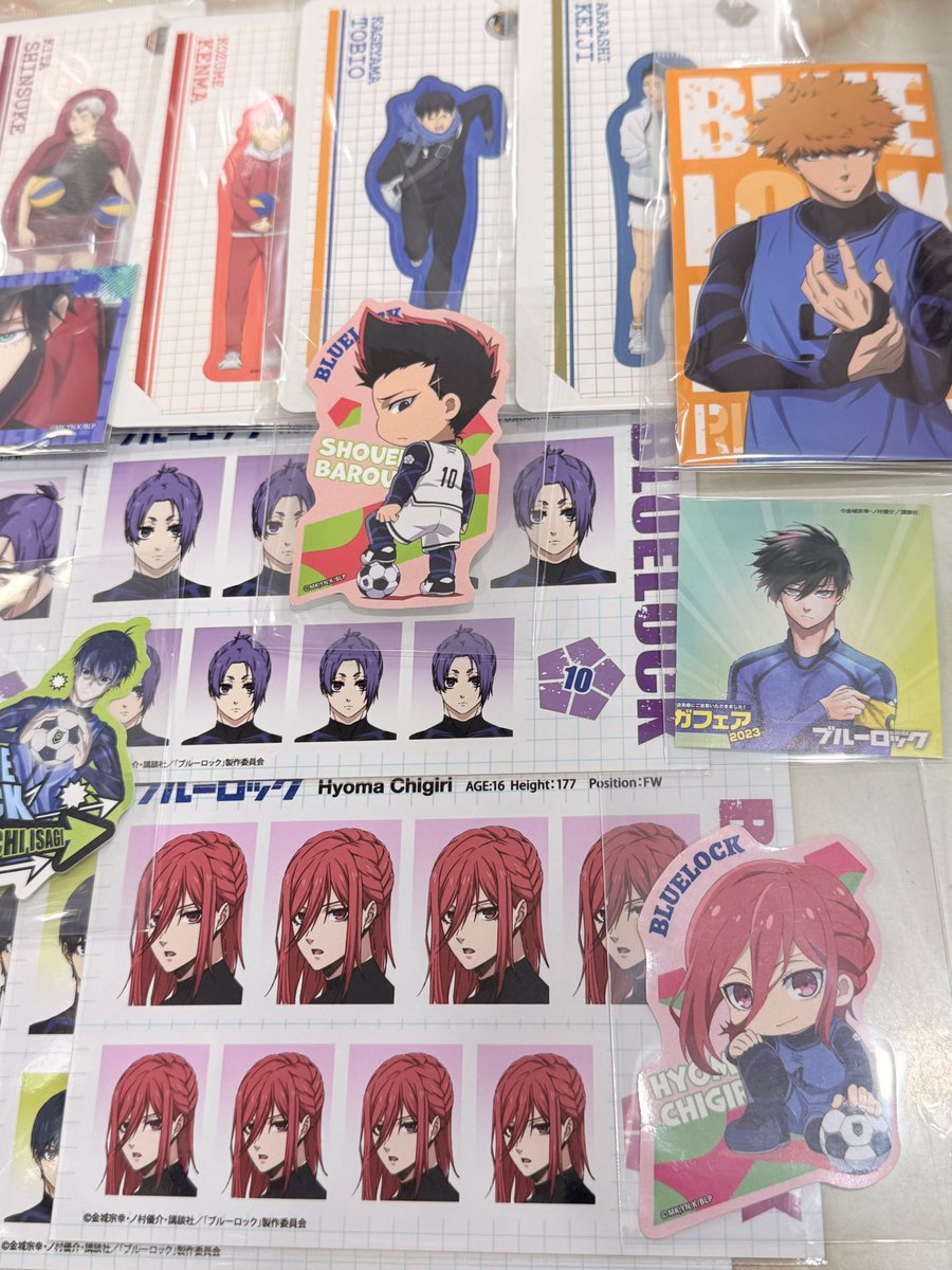 アニメグッズ ブルーロック ハイキュー 紙物などが続々入荷中 各100円⭕️