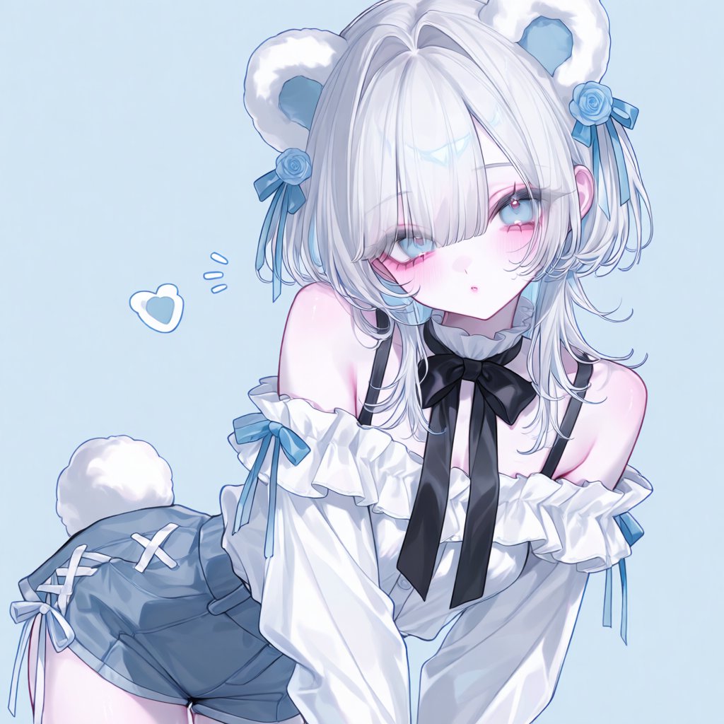 シロクマの女の子 久しぶりのボブの女の子( ᴗ͈ ᴗ͈)” 保存して使って