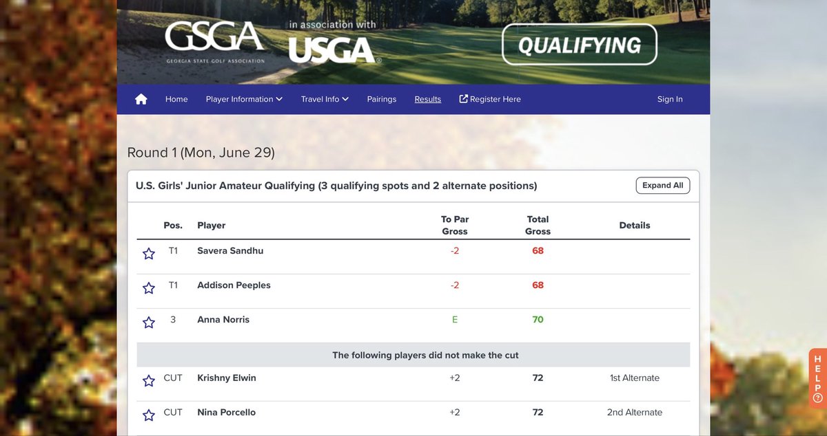 TedKiegiel's tweet photo. US Junior Girls Qualifier today. 

Congrats to Savera Sandhu for capturing Co-Medalist honors. She posted 68 / - 2 under.

Savera has phenomenal length off the tee and couples that with  magical short game skills. 

Onward to Old Chatham Golf Club in Durham, NC! 
July 13th-18th. https://t.co/2033fHXxlp