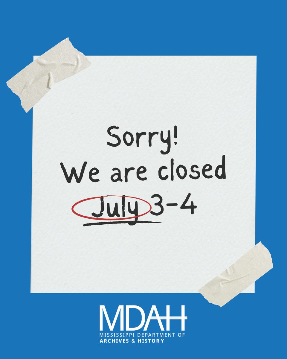 MS Depart. of Archives & History tweet media