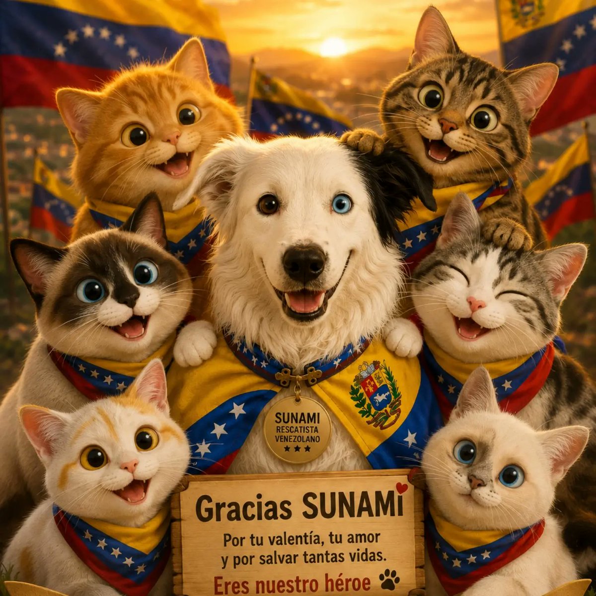 Dama_DeLobos's tweet photo. Y se retira de la misión de rescate #Tsunami el perro más famoso de #Venezuela salvando 12 vidas pero tiene 9 años la máxima reglamentaria y ya estaba agotado sus binomios ha decidido descanso para el,con el reconocimiento de que es un perro salvando vidas,gracias por todo Tsunami,que la vida a partir de ahora este a tu altura, porque en bondad no hay quien os alcance🙏
Buenas noches a todos
