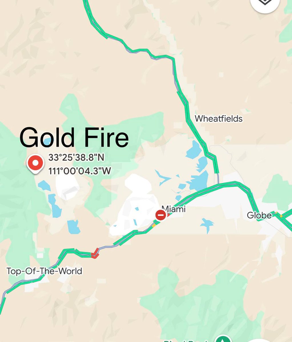 azstateforestry's tweet photo. The #GoldFire was detected the afternoon of June 27 near Gold Gultch. Local resources responded to the smoke report to an initial size of approximately 3 acres.  With Red Flag conditions present, the fire grew to 75 acres by 5 pm. The Arizona Task Force staged in North Phoenix responded alongside the local fire department, a type 2 hand crew and miscellaneous overhead.

On June 28 at 1pm, forward progress was stopped at 145 acres. A helicopter recon mission was completed the evening of June 28 to asses the fire in areas not reachable by foot and complete a mapping mission.   As of June 29 @ 3:30pm, the fire is 30% contained and holding at 145 acres.

The fire is burning in rugged terrain through grass and brush. Firefighters have implemented full suppression tactics where they can safely access the fire's edge. Crews will mop up remaining heat near the fire's edge to keep the fire within it's footprint.

📍~5.5 miles north of Top-Of-The-World, AZ
#AZFire #AZForestry #GilaCounty