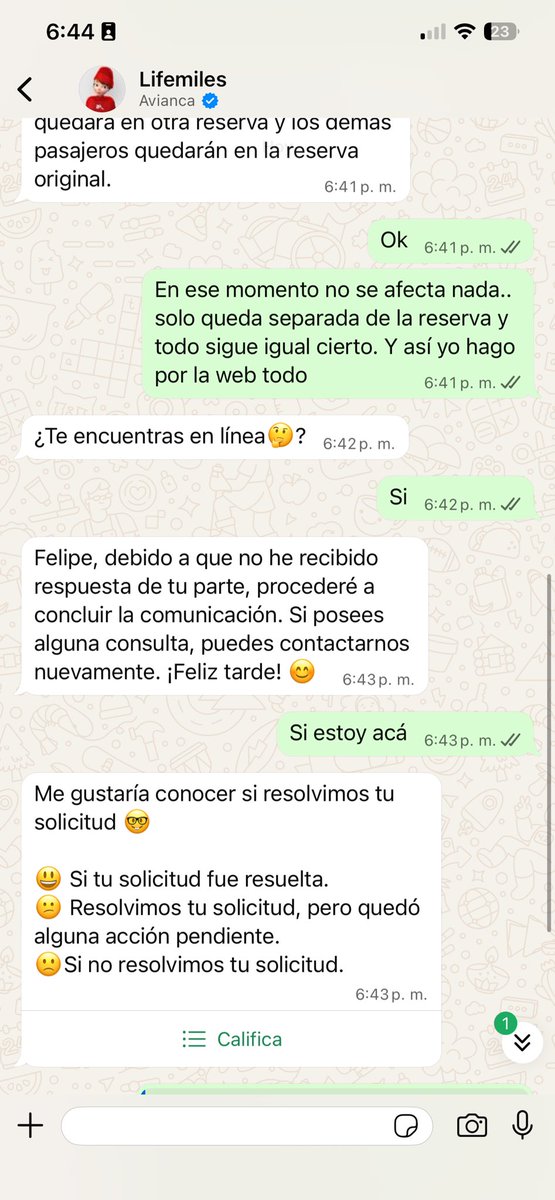 morenopipe's tweet photo. Que falta de respeto tan HP de ustedes @lifemiles sigues en línea respondo si. Hago una pregunta y me terminan la conversación https://t.co/FPJRbqfA4b