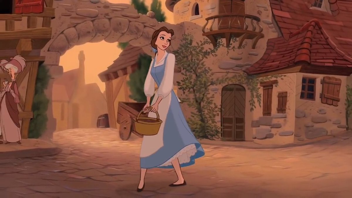 dailybatb91's tweet photo. belle's village dress through the years https://t.co/7HGIMvEJWm