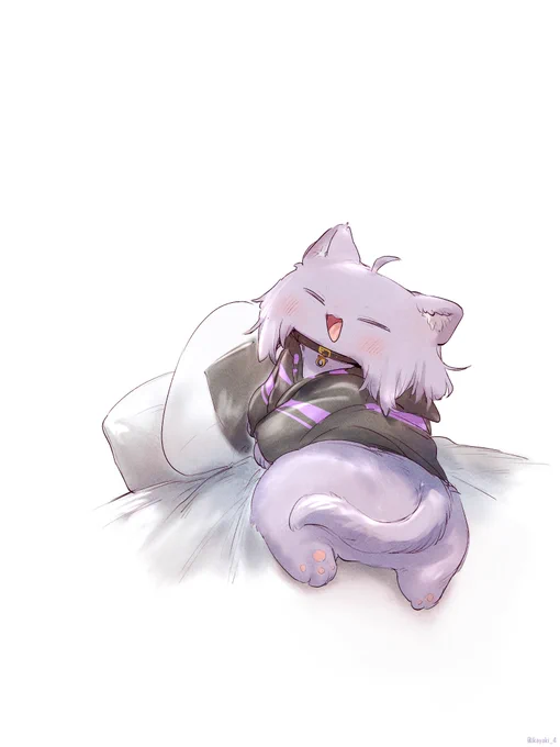 おはようのモフモフ、する? #絵かゆ