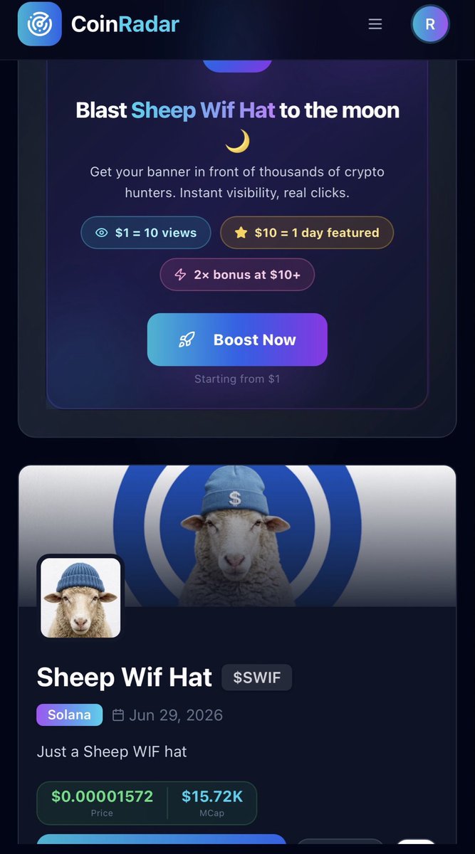 Digital_Mr_Nice's tweet photo. $Swif Added on coin radar….Incoming green candles..keep buying more and more
$Swif is coming 🐑🚀
Ca: 21Xp1ukfzY6dWFYFRJmp59iCgKDJ61CHMJ8dmG9npump
@sheepwifhatcoin coded✌️
Buy now or cry later
#Swif moon 🌙 https://t.co/QXJdCQmYGK