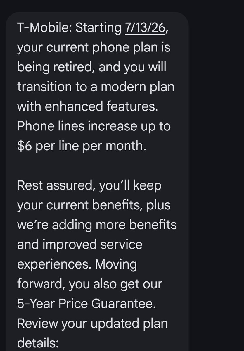 STLBeastMode's tweet photo. Something tells me that @TMobile is about to show me the door.... knowing my bill will increase makes me want to see what everyone else is offering. https://t.co/IQ8pGXSkvJ