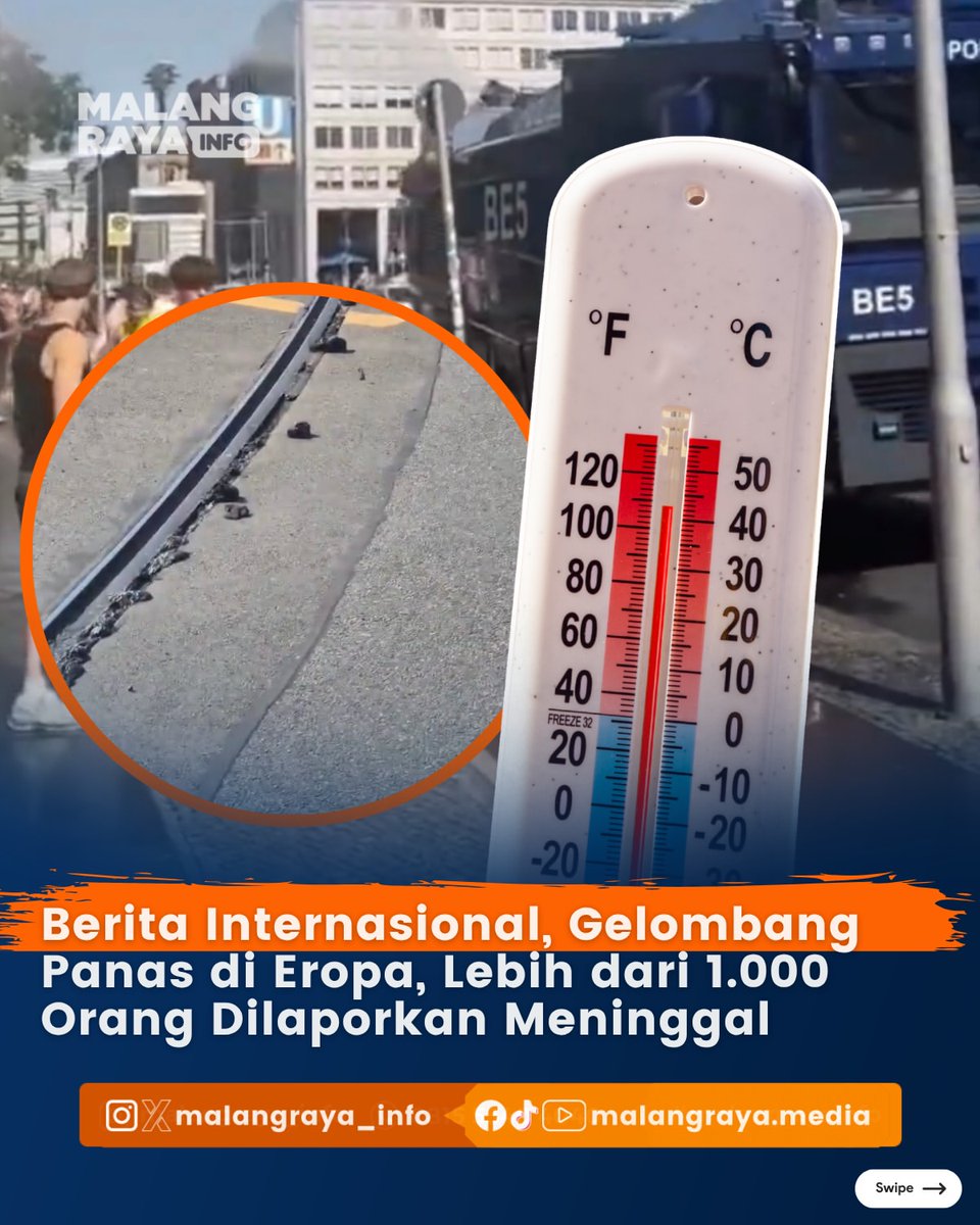 CakD3pp's tweet photo. Lebih dari 1000 orang meninggal.
Suhu yang menembus lebih dari 35 derajat Celsius memicu dampak luas, mulai dari meningkatnya angka kematian hingga terganggunya pasokan energi. Prancis dan Spanyol menjadi dua negara yang mencatat dampak paling serius. https://t.co/RnkLoq2wWB