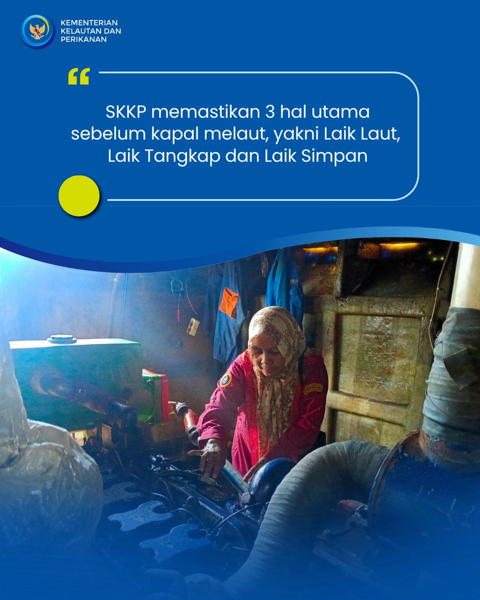 PPNternate's tweet photo. Perpanjang SKKP, KMN. Indah Permata Jalani Uji Kelaikan di PPN Ternate sebagai Syarat Wajib Sebelum Kembali Melaut. https://t.co/T5QaKhvu5V