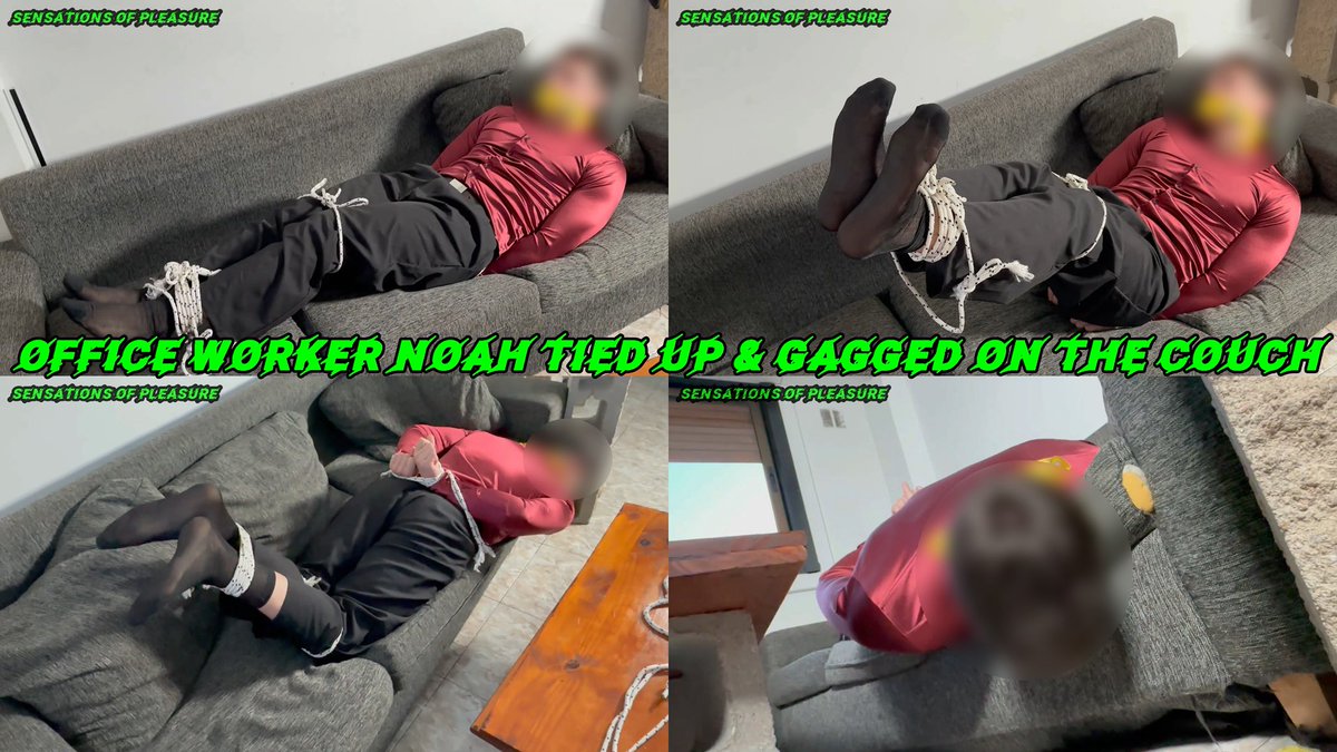 MaleFoot_'s tweet photo. 🟢Office Worker Noah Tied Up And Gagged On The Couch
**The Models' faces are ONLY blurred on the preview clip
💚@S_of_Pleasure
💚Store: https://t.co/yTQZAAa8dR
#MaleFeet #SheerSocks #MenInSocks #Bondage https://t.co/L3MdoL2M3Z
