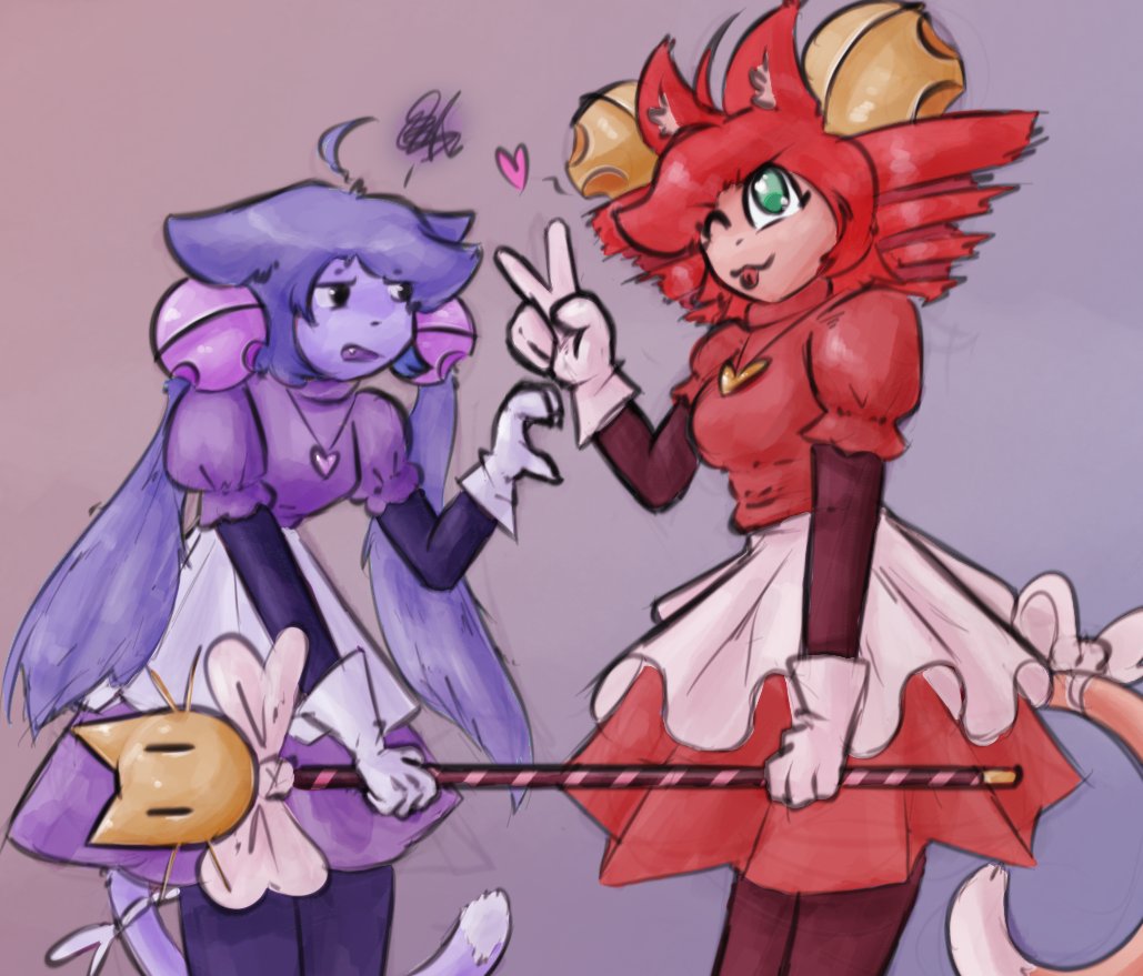 AlexLeviafan's tweet photo. She's a Mew Mew girl with a magic AK!
She like really wants to kill you
With her evil Gaster ray!
#deltarune https://t.co/BexoVFehlU