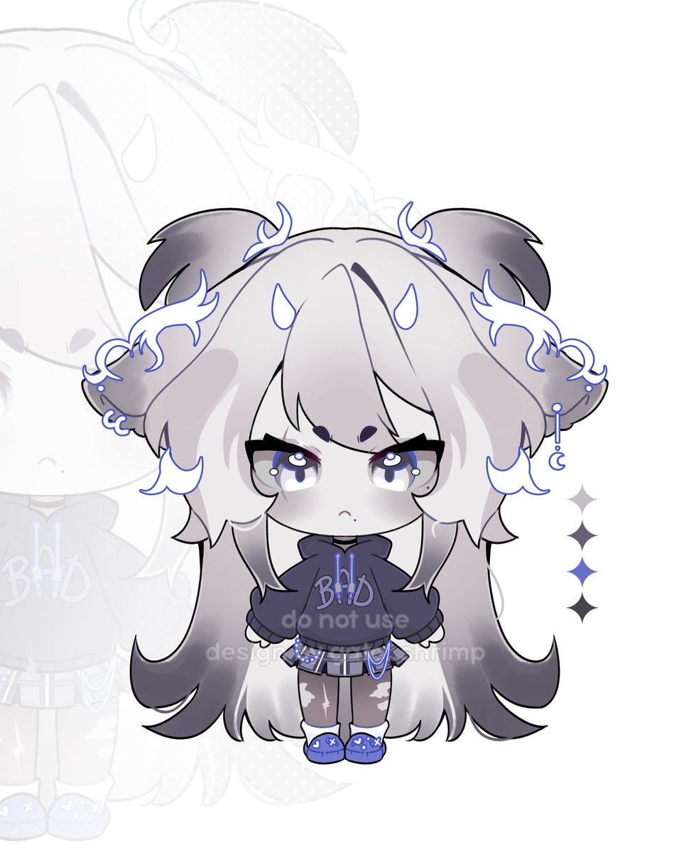 gatto_shrimp's tweet photo. NEW ADOPT!🐺Bad Wolf Girl
Available on VGen or via DM! 
#VGen #adoptable #characterdesign #chibi #wolf https://t.co/FXPWVNtP9f