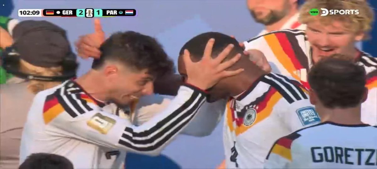 ke7kiptoo34524's tweet photo. #Germany 🇩🇪 #Paraguay 🇵🇾 #GERPAR #FIFAWorldCup #WorldCup2026 #RoundOf32 #DFBTeam #ke7 #Football #Soccer #MatchDay #FootballFans #GermanyVsParaguay #KE7
Goal Goal Goal Goal 
Germany are ahead on extra time Jonathan Tah heads a powerful header towards Gill he can't make the save https://t.co/gWALxumk51