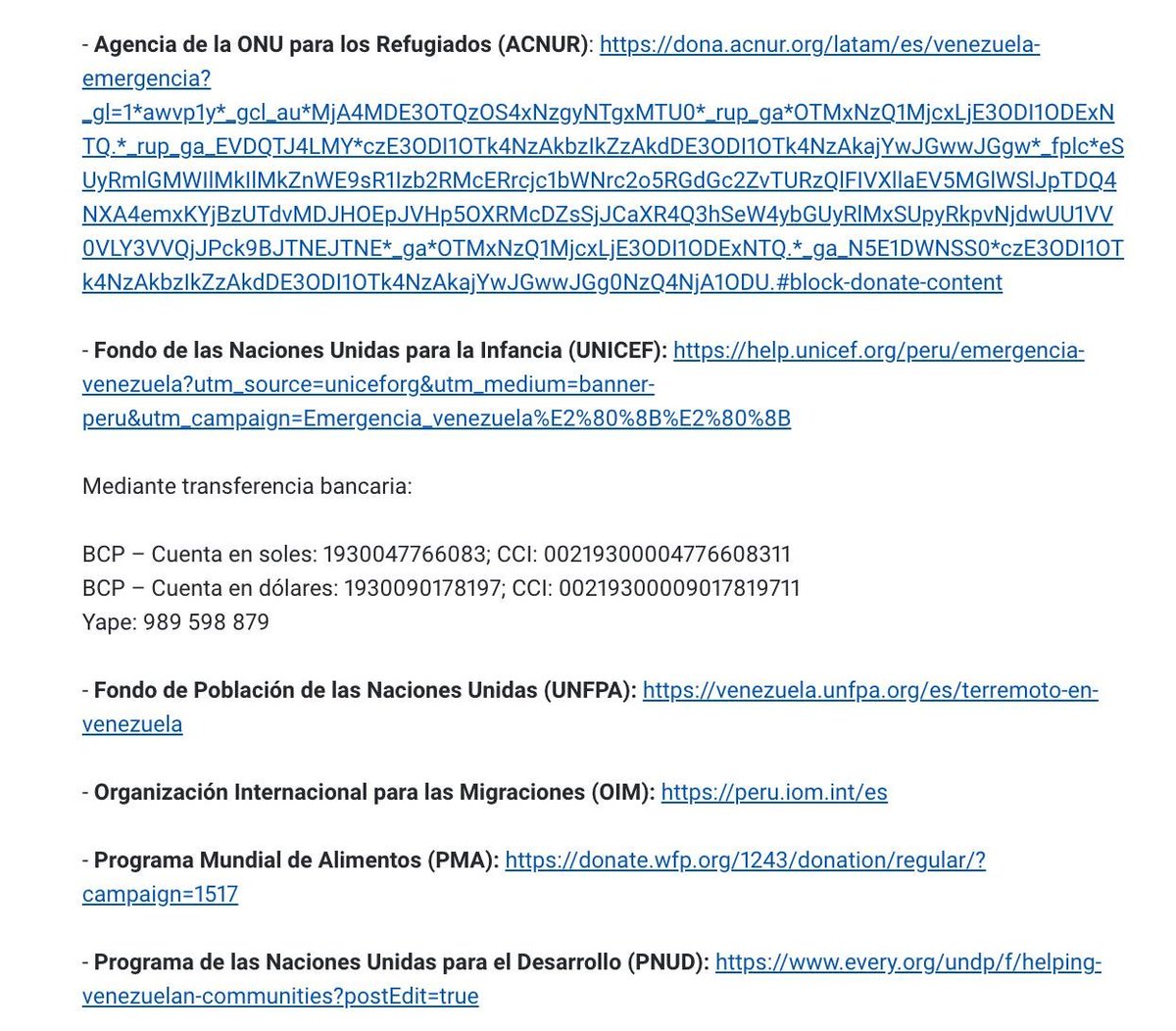 CarlaGarcc's tweet photo. Gente acá les paso las ligas por las cuales pueden apoyar a  Venezuela desde Perú hagamos todo lo posible por aportar con lo q podamos a todos ellos y por todo lo q se perdió🥺🥺 demostremos q no solo en Japón se hace bn las cosas sino tmbn aca 
https://t.co/oNWVu0zx1C https://t.co/JeSevLwsHC