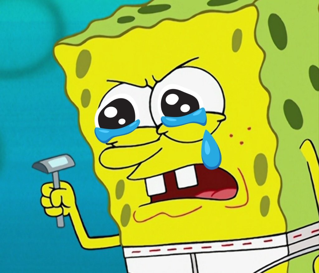 spongeyboyo's tweet photo. oh little sponge what are u gonna do with that razor ? https://t.co/6optBBI2qq