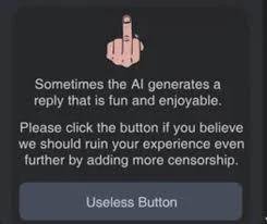 PLVNT23's tweet photo. @character_ai Before or after you delete characters like marvel and DC, or should we also address the limitations such as calls, voice memos, go-ons, SWIPING. And don't get me started on the horrible filter now blocking entire messages, unnecessary bullshit for 18+ users @character_ai https://t.co/sdXvXh9EAz