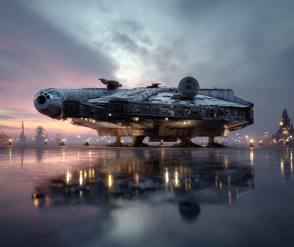 Unique930's tweet photo. QT or Share Your SciFi Art
#AIart️️️️️️️️️️️️️️️️️️️️️️️️️️️️️️️️️️️️️️️️️️️️️️️️️️️ #starwars #milleniumfalcon #scifi #scifiart #aiartcommunity https://t.co/9OmjDFDa5G