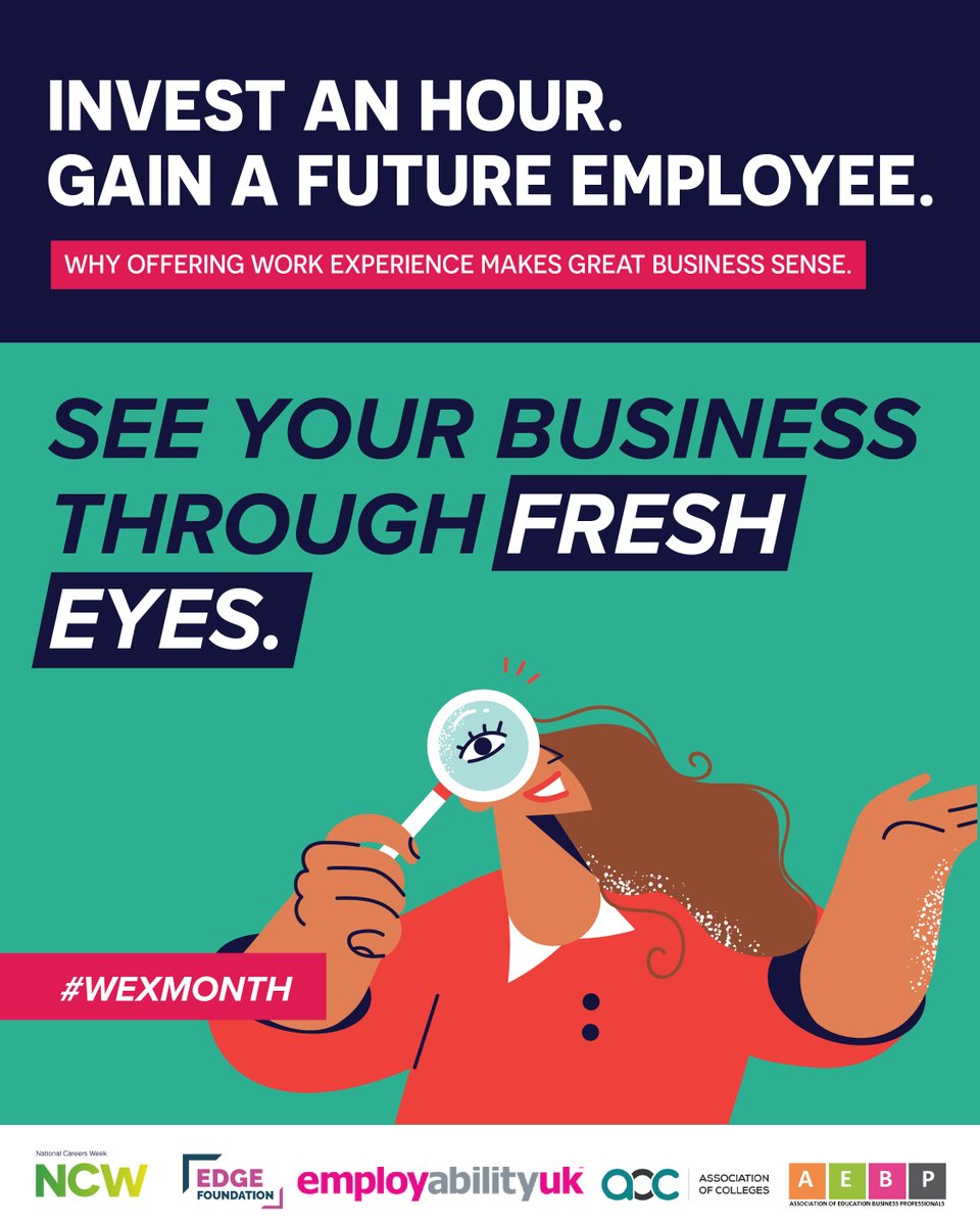 CareersWeek's tweet photo. 🚀 National #WEXMonth is almost here! Are you ready?

July is officially Work Experience Month, and it is time to shine a spotlight on the incredible impact of meaningful placements for young people. Whether you are an educator shaping future careers or an employer looking to inspire the next generation, we want you involved!

To make it as easy as possible to celebrate, champion, and shout about work experience, we’ve got a full suite of free resources ready for you to download.

📦 What’s in the toolkit?

Downloadable Posters to display in schools, colleges, and workplaces.

Posters https://t.co/XlEcvXdQmJ

Social Media Graphics to share your WEX success stories online.

Socials https://t.co/lRYugR7cis
Work experience is a massive driver for social mobility, giving young peopleespecially our most vulnerable and disadvantaged students a vital foot in the door and a taste of the real world.

Let's work together to make this July unforgettable.

👇 Get Involved Today!

Head over to our website to grab all of your free resources and start planning your campaign. Let’s make some noise for the future workforce!

🔗 https://t.co/4AwFDMyArE

#WEXMonth2026 #WorkExperience #CareersEducation #SocialMobility #FutureTalent #Apprenticeship
