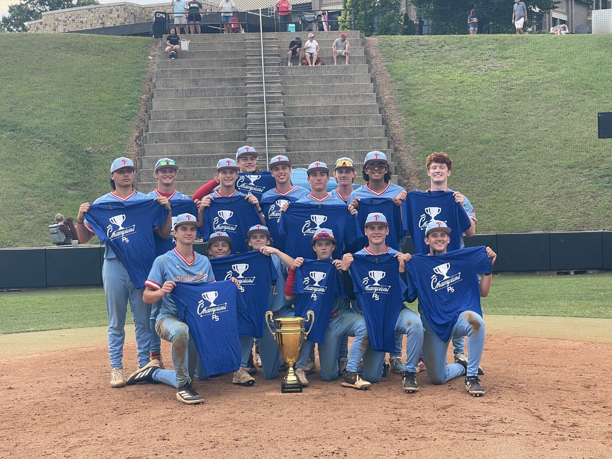 BlacksmithsBase's tweet photo. Congratulations to the 2029-SC Blacksmiths on winning the @PSBaseballScout Black Bear Classic! A perfect 8-0 on the week ! https://t.co/AfgydNOuK3