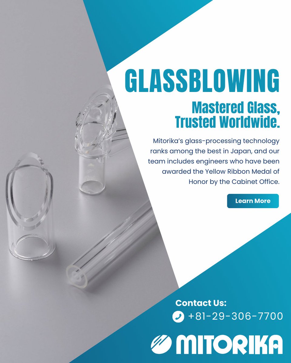 mitorika_'s tweet photo. Mastered Glass, Trusted Worldwide.
Mitorika's glass-processing technology ranks among the best in Japan, and our team includes engineers who have been awarded the Yellow Ribbon Medal of Honor by the Cabinet Office.
#GlassBlowing
#GlassProcessing
#LaboratoryGlass
#glassware https://t.co/wDUg3szNQj