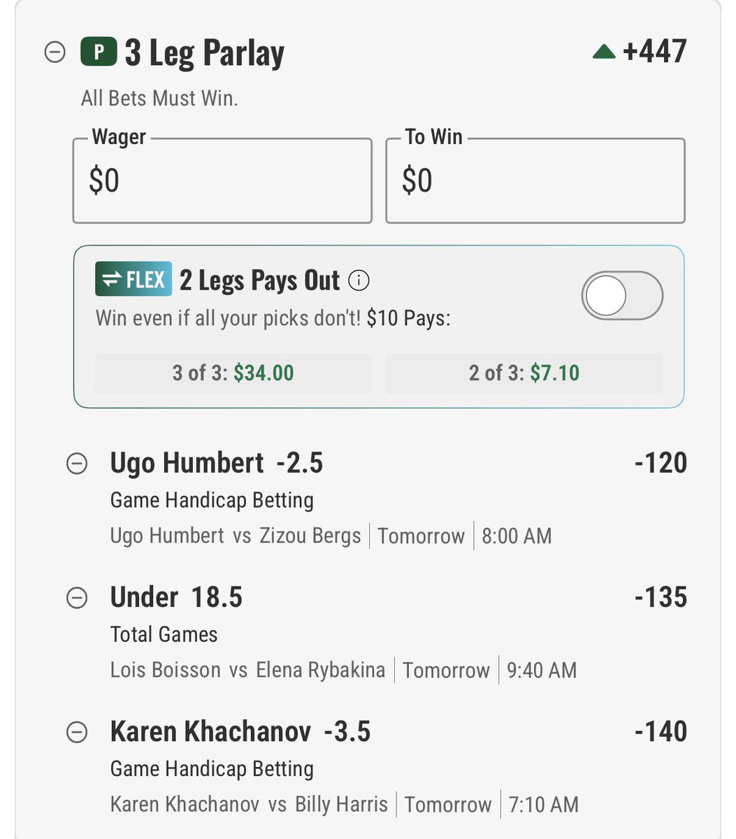 EVCollective__'s tweet photo. CZR tennis 3 leg/+300 min 30% boost +581

QK = 0.9u FV = +459

https://t.co/9IdXEqGfD5 https://t.co/8WEylS26Jk