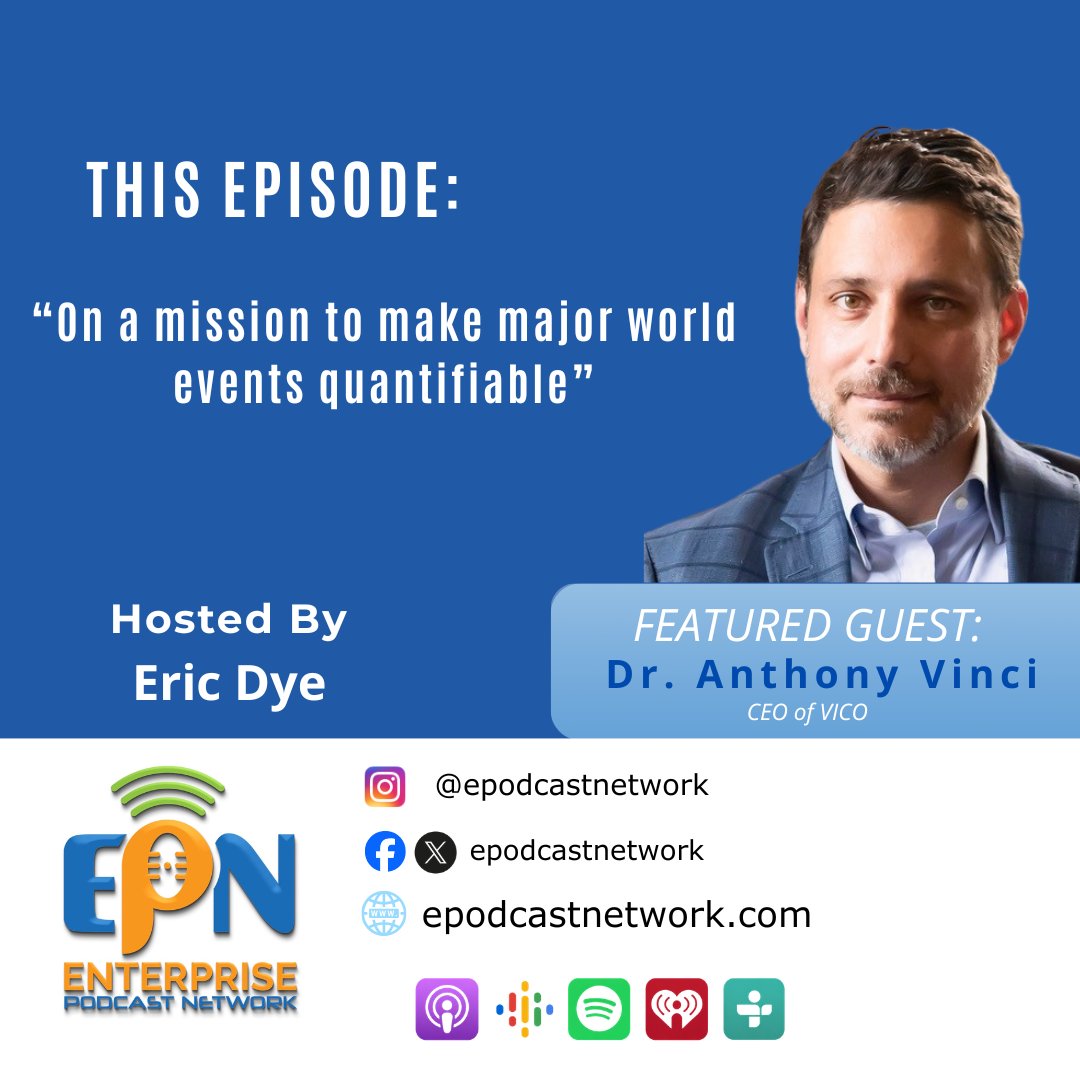 EPodcastNetwork's tweet photo. "On a mission to make major world events quantifiable"

🎧LISTEN HERE🎧: https://t.co/FL0YpAnevt

#forecasting #finance #business #government #businesspodcast #EPN https://t.co/ff5THWHeSy