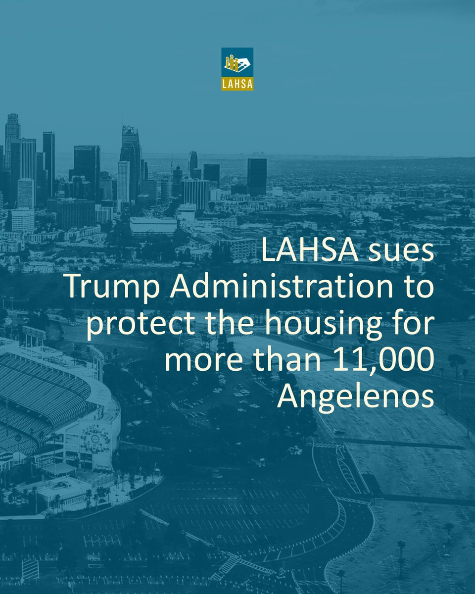 LAHomeless's tweet photo. “We must do everything in our power to ensure those funds continue reaching the people who rely on them.” These words from LAHSA’s interim CEO reflect what is at stake as the U.S. Department of Housing and Urban Development (HUD) moves to suspend critical federal homelessness... https://t.co/24uHKXlYOO