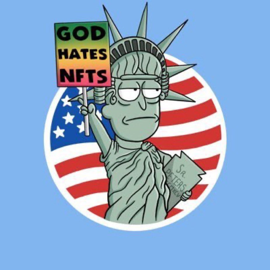 dpaulvegas's tweet photo. Happy 4-Year Anniversary to @GodHatesNFTees! 

@SrPeters created something truly special and still people show up everyday! 

To The Cult! 🥂 https://t.co/BrzDXmoK37