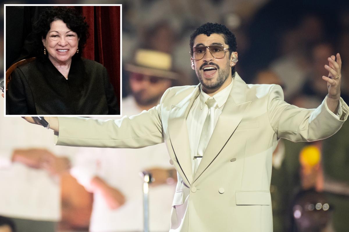nypost's tweet photo. Bad Bunny's record label gifted Supreme Court Justice Sonia Sotomayor $4,000 in concert tickets https://t.co/mQP5d1RAcz https://t.co/17hnX6tPEx
