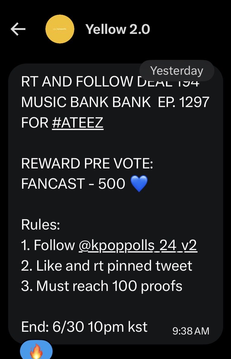 AteezVanguard's tweet photo. 7️⃣ RT AND FOLLOW DEAL 194
MUSIC BANK BANK  EP. 1297
FOR #ATEEZ

REWARD PRE VOTE:
FANCAST - 500 💙

Rules:
1. Follow @kpoppolls_24_v2
2. Like and rt pinned tweet
3. Must reach 100 proofs

End: 6/30 10pm kst 🚨 https://t.co/ySay5nQ0c7