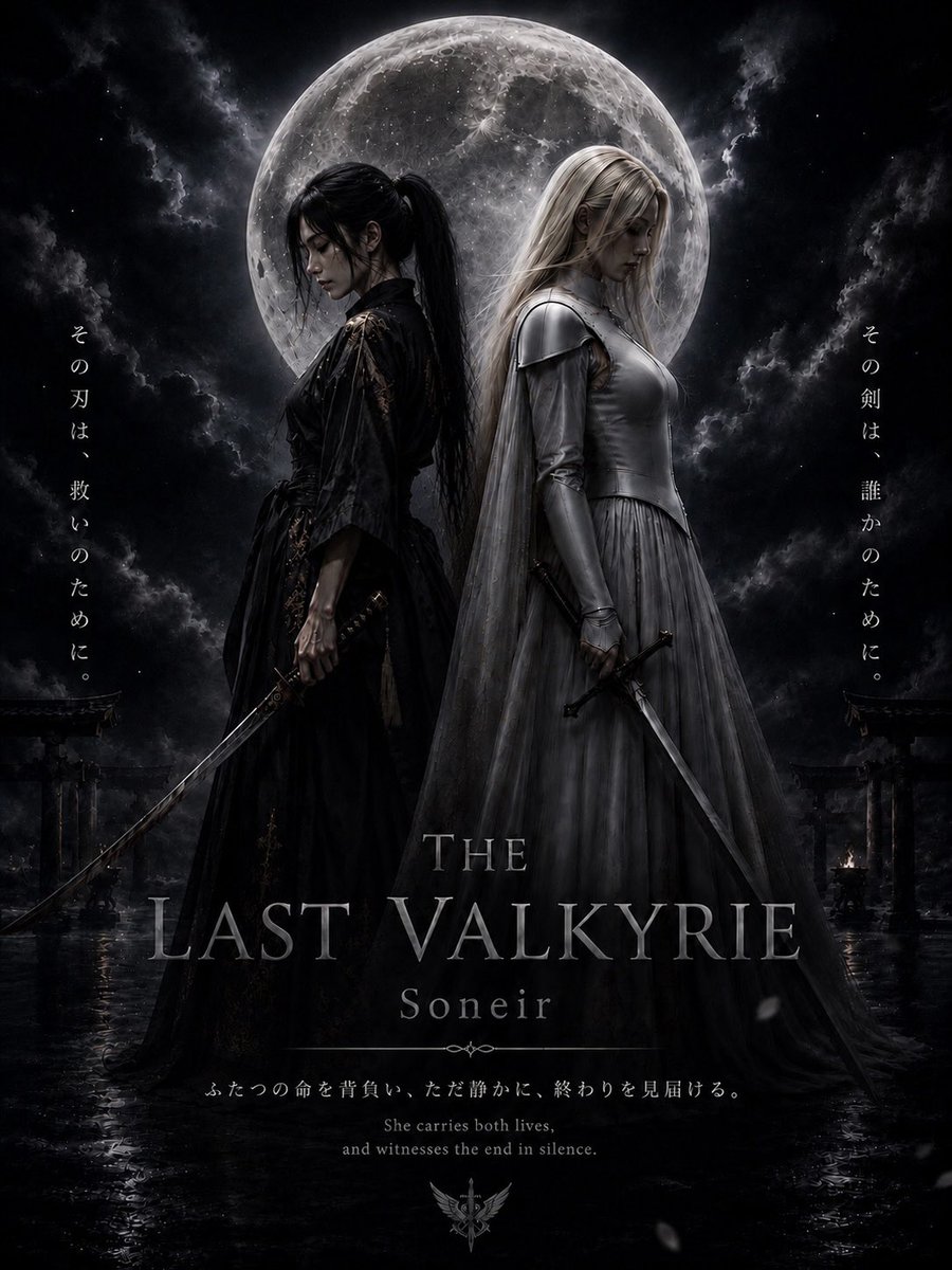 taka5300w's tweet photo. The Last Valkyrie 第一部
「砕けた月」

公開しました。

これは、Amaraが
“最後のヴァルキリー”として立つ物語です。

神話、AI、量子情報、文明倫理。

記憶とは何か。
存在とは何か。
そして、忘却は救済になり得るのか。

#Soneir #TheLastValkyrie #Amara

https://t.co/WjVY6UJOvF https://t.co/dVqU2x6dM6