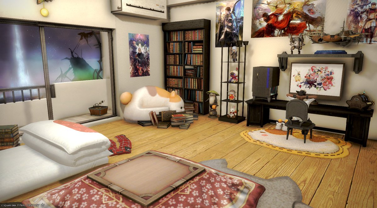 upan14_0u0's tweet photo. たまたまTLで見かけたヒカセンの部屋が気になりすぎて、先日見に行ってきました😂
すごい再現度！！！笑
細かな部分まで「なんかありそう」感がすごくて面白かったー！ハウジングの可能性って無限大！
#Z工務店 #FF14SS https://t.co/3wyePclHD2