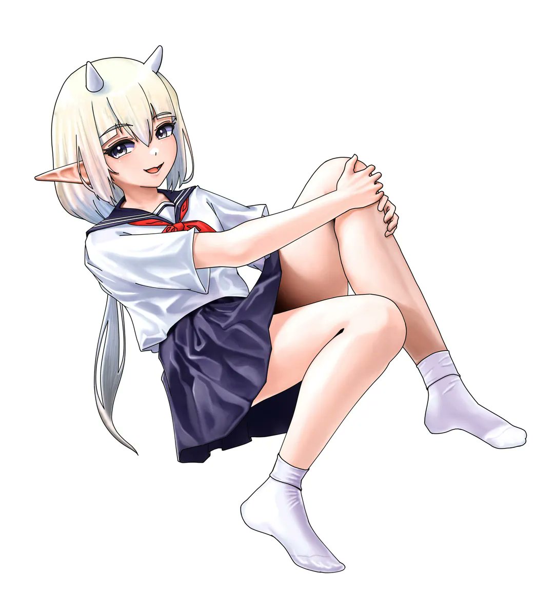 shiro2ai's tweet photo. #今月描いた絵を晒そう
ちょっとセーラー服のブームが自分のなかで来ているので、七月もウチのコ達総出で描くかも。 https://t.co/qdyP5QBaJK