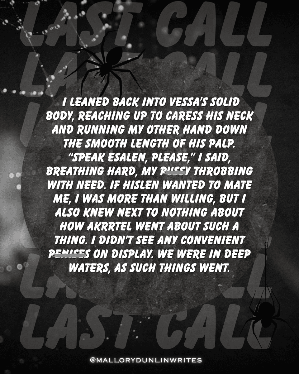 MalloryDunlin's tweet photo. Last call to grab the Monsterotica Book Con Anthology, 𝑫𝒐𝒖𝒃𝒍𝒆 𝑻𝒓𝒐𝒖𝒃𝒍𝒆!

My story, 𝑺𝒊𝒍𝒌, is an MMF arranged romance between a human woman and two spider-like males 😏 You can now grab your copy on Kindle Unlimited and Amazon! 

#romancereads #monsterromance https://t.co/UDWS5JcZBJ