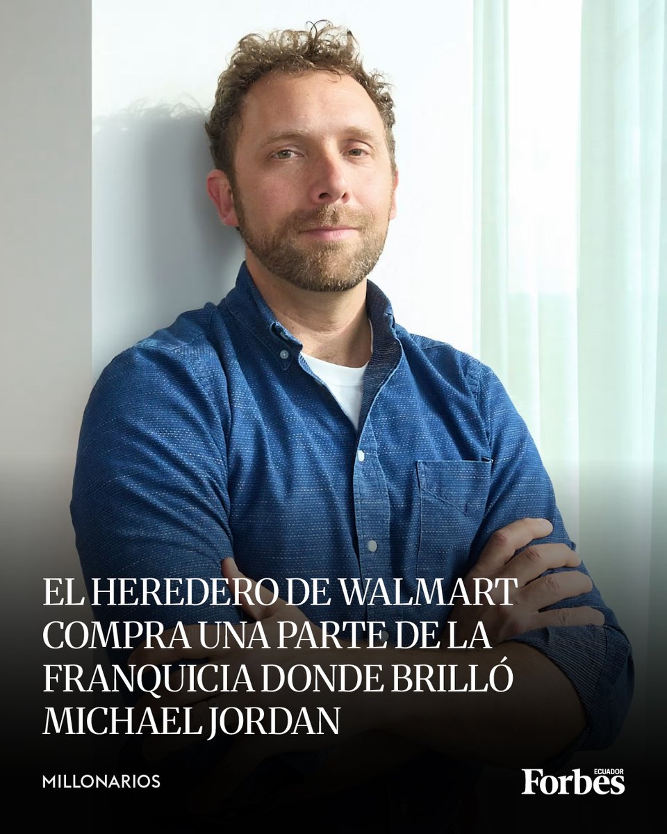 forbesecuador's tweet photo. #Millonarios l Los Chicago Bulls sumaron nuevos socios minoritarios en medio del alza sostenida del precio de las franquicias deportivas profesionales. El multimillonario Lukas Walton, heredero de Walmart, y su esposa, Samantha Walton, compraron una participación minoritaria en el equipo de la NBA y en el United Center, el estadio que comparten los Bulls y los Chicago Blackhawks de la NHL.

Lukas Walton tiene un patrimonio neto estimado en US$ 45.800 millones. Es nieto del fundador de Walmart, Sam Walton, y heredó aproximadamente un tercio del patrimonio de su padre.

👉🏻 Conoce más detalles de la adquisición del heredero de Walmart, aquí: https://t.co/MqeC7tbpW8

#ForbesEcuador #walmart #chicagobulls #negocios